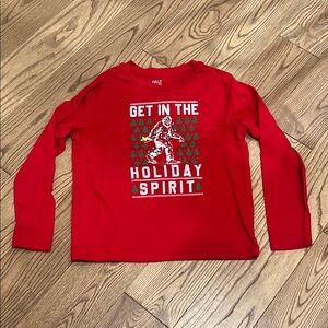 Falls Creek Red Long Sleeve Holiday Tee